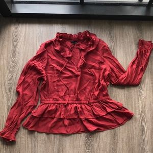 Who What Wear peplum blouse